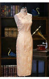 Vina Silk Floral Long Cheongsam Dress