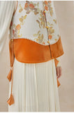 Pinnacle Orange Vest Modern Cheongsam
