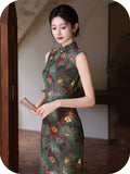 Dara Green Lace Cheongsam Dress