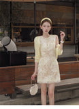 Tiara Lace Floral Cheongsam Dress