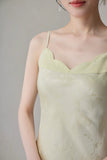 Seraphina Light Green Embroidered Vest Cheongsam