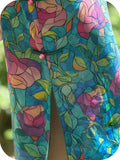 Allegro Floral Green Cheongsam Dress