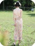 Evangeline Pink Slim-Fit Cheongsam Dress