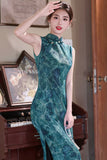 Rayna Sleeveless Green Cheongsam