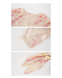 Delilah Gradient Floral Silk Cheongsam Dress
