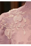 Winifred Pink Polyester Cheongsam Dress