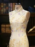 Jasper Sleeveless Silk Cheongsam Dress