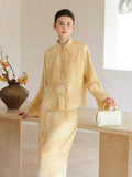 Matriarch Ginger Yellow Relaxed Fit Cheongsam Top