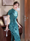 Rayna Sleeveless Green Cheongsam