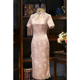 Finale Light Pink High-End Cheongsam