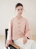 Cora Light Pink Jacquard Cheongsam Top