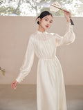 Haute Apricot Minimalist Cheongsam Dress