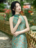 Elspeth Green Breathable Cheongsam Dress