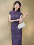 Ultimate Purple Breathable Cheongsam Dress