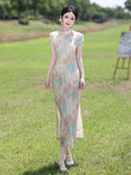 Viviana Ink Blossom Slim-Fit Cheongsam Dress