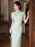 Hana Green Breathable Cheongsam Dress