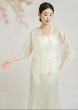 Peace Lace Embroidered Cheongsam Top