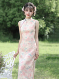 Evangeline Pink Slim-Fit Cheongsam Dress
