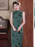 Luna Lace Jacquard Cheongsam Dress