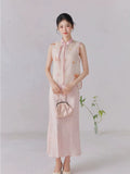 Jacqueline Pink Embroidered Cheongsam Top