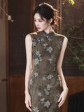 Giselle Sandalwood Vintage Cheongsam Dress