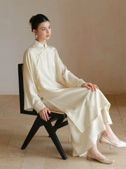 Naya 2-Piece Tawny Almond Cheongsam Set