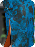 Chloe Blue Floral Cheongsam Dress