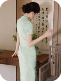Hana Green Breathable Cheongsam Dress