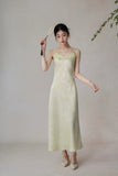 Seraphina Light Green Embroidered Vest Cheongsam