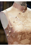 Zena Silk Jacquard Cheongsam Dress