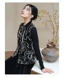 Felicity 2-Piece Black Jacquard Cheongsam Set