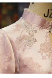 Finale Light Pink High-End Cheongsam