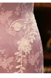 Winifred Pink Polyester Cheongsam Dress