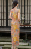 Zoe Lace Jacquard Cheongsam Dress