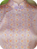 Zelda Pink Slim-Fit Cheongsam Dress