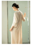 Cyclamen Acetate Apricot Cheongsam Dress