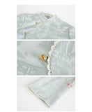 Castle 2-Piece Jacquard Embroidered Cheongsam Set