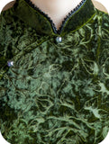 Virtue Diamond Velvet Cheongsam Dress