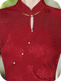 Splendor Red Breathable Cheongsam Dress