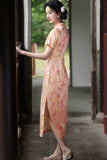 Onyx Orange Lightweight Cheongsam Dress
