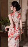 Anya Red Jacquard Cheongsam Dress