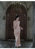 Bella 2-Piece Lace Satin Cheongsam Set