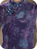 Adelaide Ember Purple Slim-Fit Cheongsam
