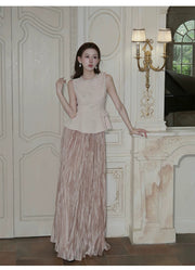 Spinel 2-Piece Floral Embroidered Cheongsam Set