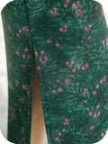 Dazzle Moss Flower Shadow Cheongsam Dress