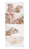 Larissa Rose Print Lace Cheongsam Dress