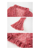 Elle Gradient Floral Lace Cheongsam Dress