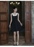 Elspeth Color-Blocked Retro Cheongsam Dress