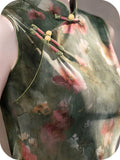 Rosalinda Green Sleeveless Cheongsam Dress