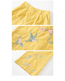 Primula 2-Piece Hollow Cotton Cheongsam Set